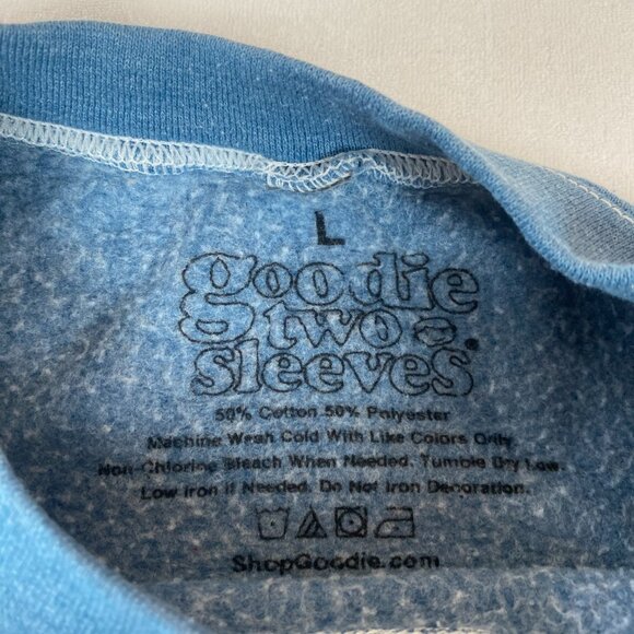 Sedona Arizona Cactus Sunset Landscape Graphic Blue Crewneck Pullover Sweatshirt - Picture 8 of 8